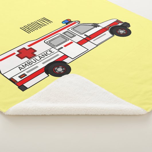 Couverture Sherpa Illustration d'ambulance (3/4)