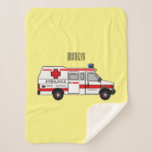 Couverture Sherpa Illustration d'ambulance (Devant)