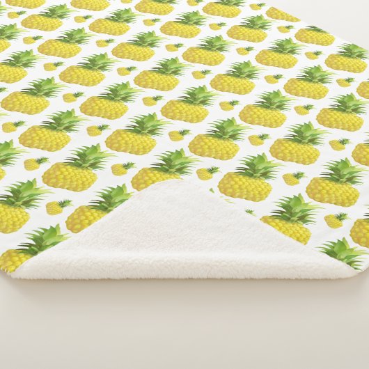 Couverture Sherpa Illustration d'ananas (3/4)