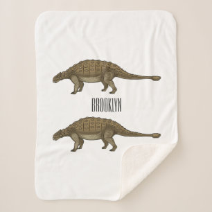 Couverture Sherpa Illustration d'Ankylosaurus