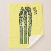 Couverture Sherpa Illustration d'Asparagus (Devant)