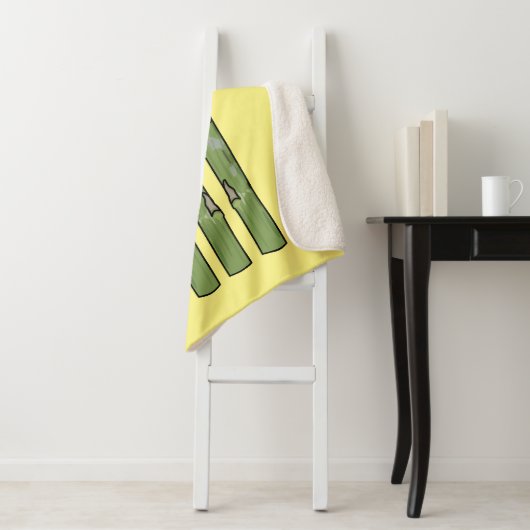 Couverture Sherpa Illustration d'Asparagus (En situation)