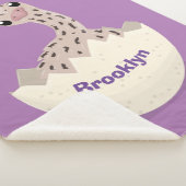 Couverture Sherpa Illustration d'autruche pour bébé à couver mignon (3/4)