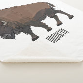 Couverture Sherpa Illustration de bison (3/4)