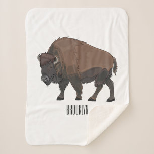 Couverture Sherpa Illustration de bison