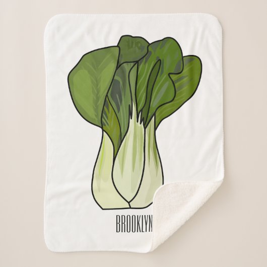 Couverture Sherpa Illustration de Bok choy (Devant)