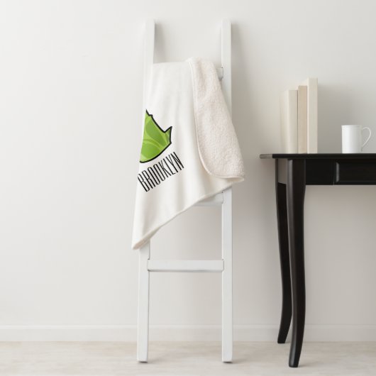 Couverture Sherpa Illustration de Broccoli (En situation)