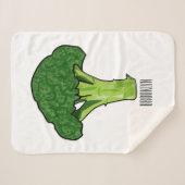 Couverture Sherpa Illustration de Broccoli (Devant (Horizontal))