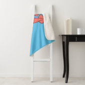 Couverture Sherpa Illustration de calamar rose (En situation)