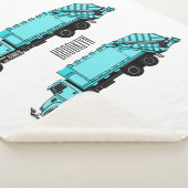 Couverture Sherpa Illustration de camion à ordures (3/4)