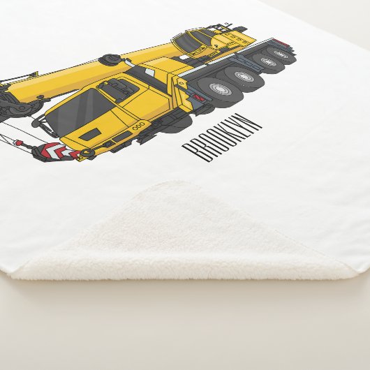 Couverture Sherpa Illustration de camion de grue (3/4)