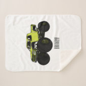 Couverture Sherpa Illustration de camion monstre (Devant (Horizontal))