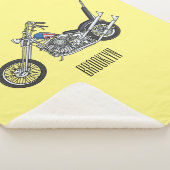 Couverture Sherpa Illustration de Chopper Motorcycle 1950 (3/4)