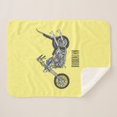 Couverture Sherpa Illustration de Chopper Motorcycle 1950 (Devant (Horizontal))