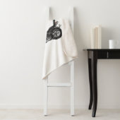 Couverture Sherpa Illustration de Chopper Motorcycle 1950 (En situation)