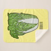 Couverture Sherpa Illustration de chou chinois (Devant (Horizontal))