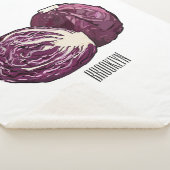 Couverture Sherpa Illustration de chou rouge (3/4)