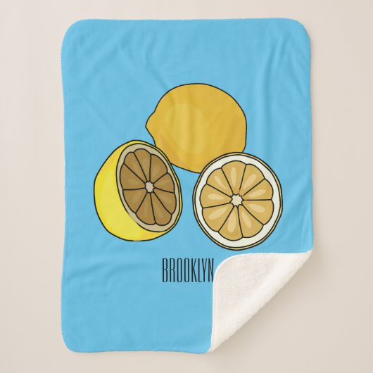 Couverture Sherpa Illustration de citron (Devant)