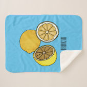 Couverture Sherpa Illustration de citron (Devant (Horizontal))