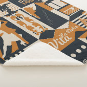 Couverture Sherpa illustration de conception transparente motif arge (3/4)