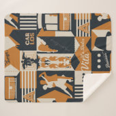 Couverture Sherpa illustration de conception transparente motif arge (Devant (Horizontal))