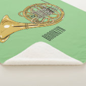 Couverture Sherpa Illustration de corne française (3/4)