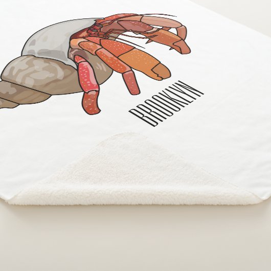 Couverture Sherpa Illustration de crabe ermite (3/4)