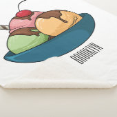 Couverture Sherpa Illustration de crème glacée (3/4)