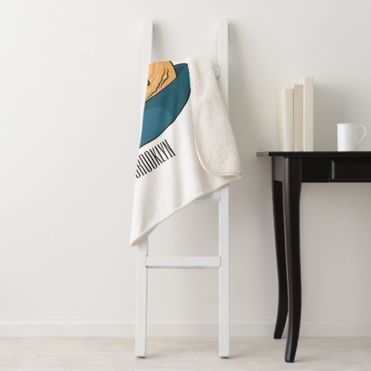 Couverture Sherpa Illustration de crème glacée (En situation)