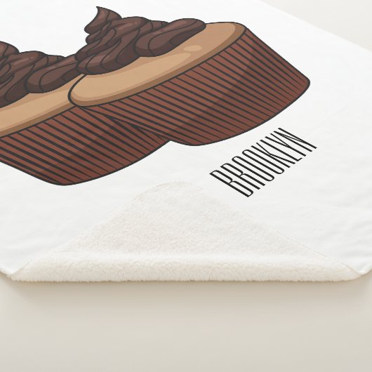 Couverture Sherpa Illustration de Cupcake (3/4)