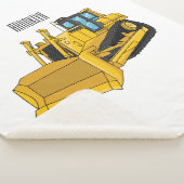 Couverture Sherpa Illustration de dessin animé Bulldozer (3/4)