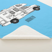 Couverture Sherpa Illustration de dessin animé Campervan (3/4)