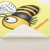 Couverture Sherpa Illustration de dessin animé d'abeilles joyeux (3/4)