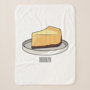 Couverture Sherpa Illustration de dessin animé de cheesecake