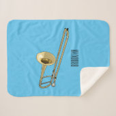 Couverture Sherpa Illustration de dessin animé de Trombone (Devant (Horizontal))
