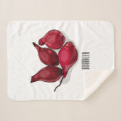 Couverture Sherpa Illustration de dessin animé Shallot (Devant (Horizontal))