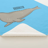 Couverture Sherpa Illustration de dessin de phoque éléphant (3/4)