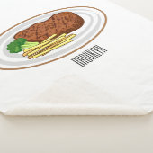Couverture Sherpa Illustration de dessin de steak (3/4)