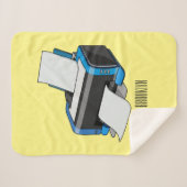 Couverture Sherpa Illustration de dessin d'imprimante (Devant (Horizontal))