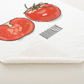 Couverture Sherpa Illustration de dessin sur la tomate (3/4)