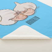 Couverture Sherpa Illustration de dessin sur l'ail (3/4)