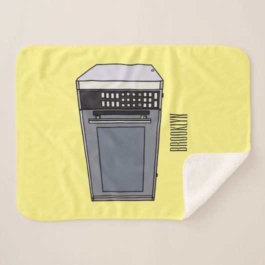 Couverture Sherpa Illustration de dessin sur micro-ondes (Devant (Horizontal))