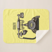 Couverture Sherpa Illustration de dessin téléphonique (Devant (Horizontal))