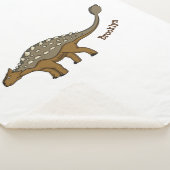 Couverture Sherpa Illustration de dinosaure blindé Ankylosaurus (3/4)