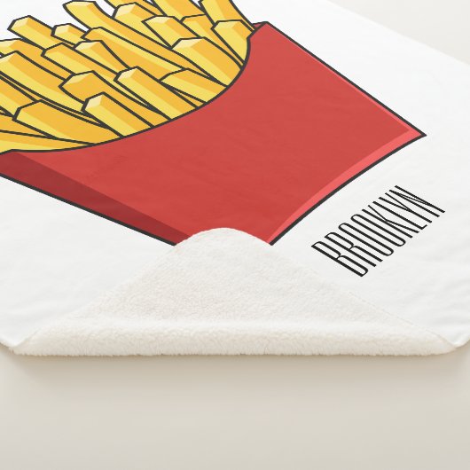 Couverture Sherpa Illustration de frites (3/4)