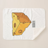 Couverture Sherpa Illustration de fromage (Devant (Horizontal))