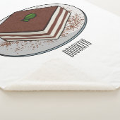 Couverture Sherpa Illustration de gâteau de Tiramisu (3/4)