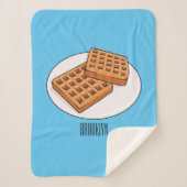 Couverture Sherpa Illustration de gaufre (Devant)