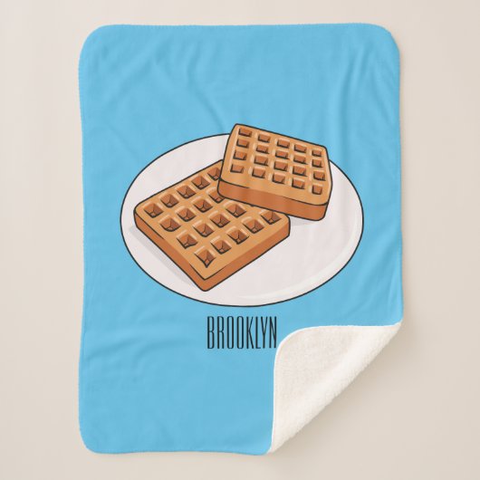 Couverture Sherpa Illustration de gaufre (Devant)