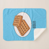 Couverture Sherpa Illustration de gaufre (Devant (Horizontal))